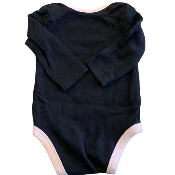 Carter’s Black & Pink Onesie SZ-Newborn - Picture 2 of 4